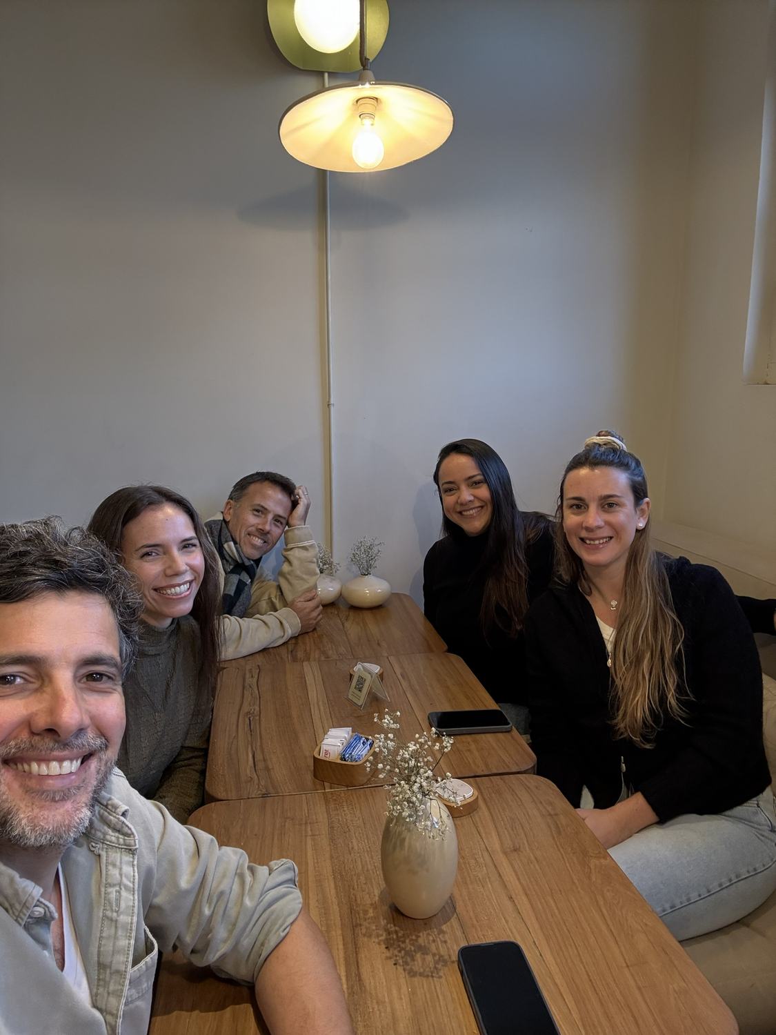Team selfie at the coffee shop