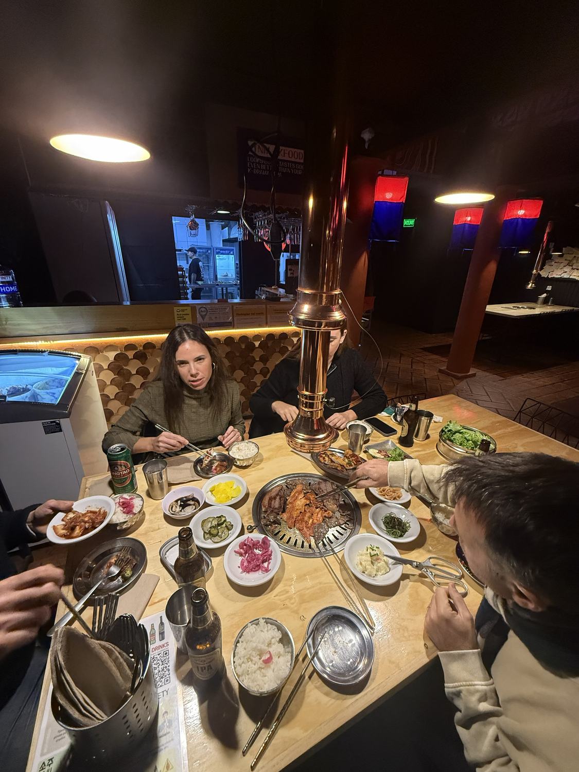 Table full of dishes