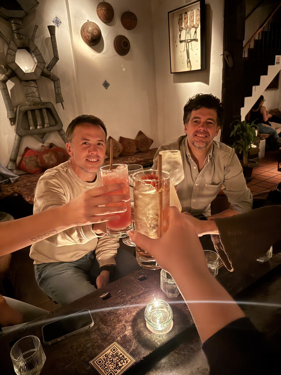 Toast at the bar